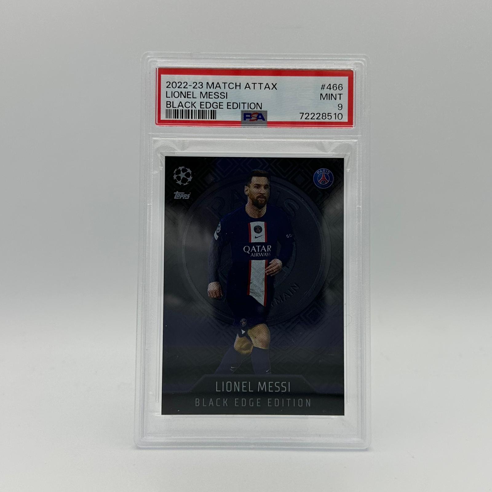 PSA 9 - Lionel Messi #466 - Black Edge Edition – Authenticsgg