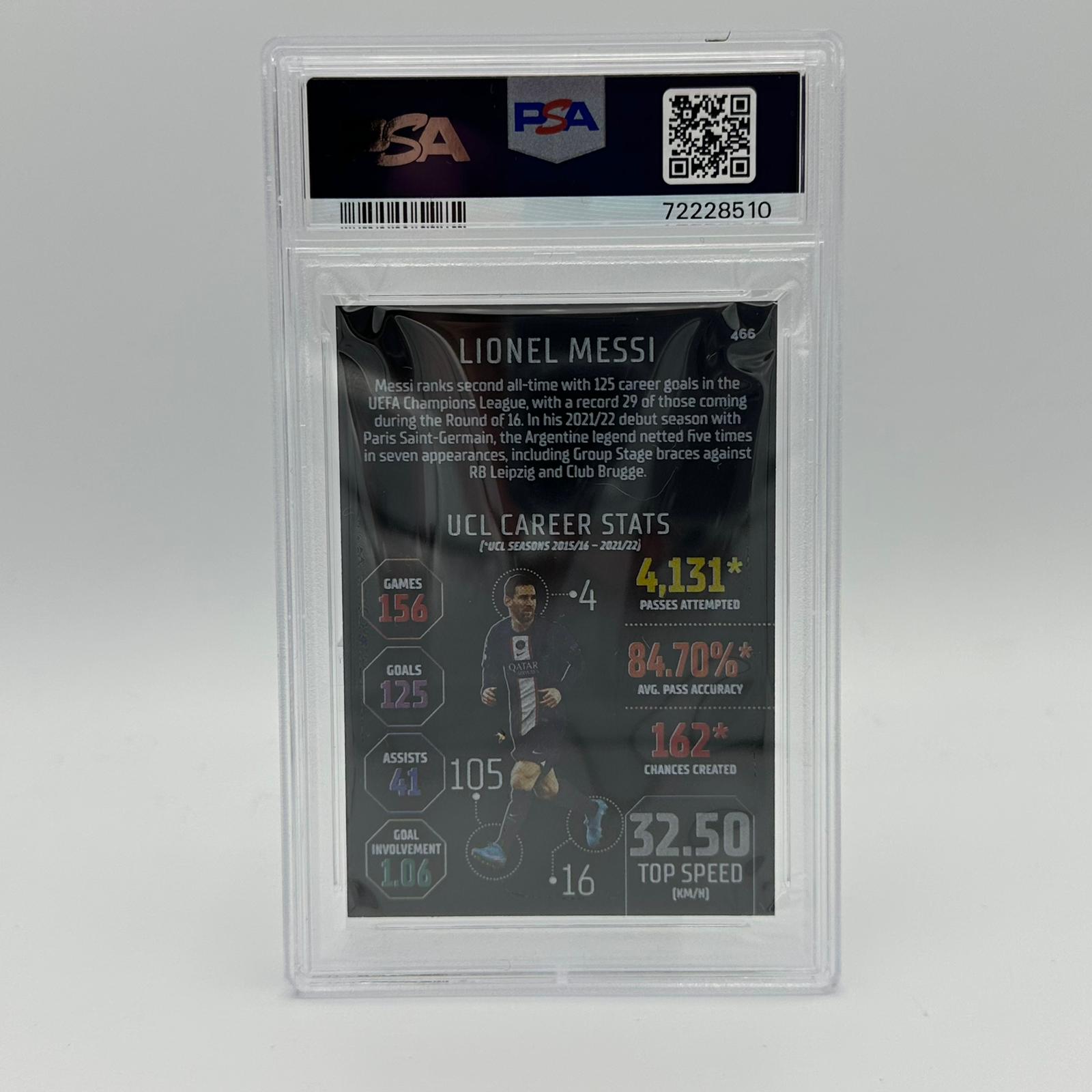 PSA 9 - Lionel Messi #466 - Black Edge Edition – Authenticsgg