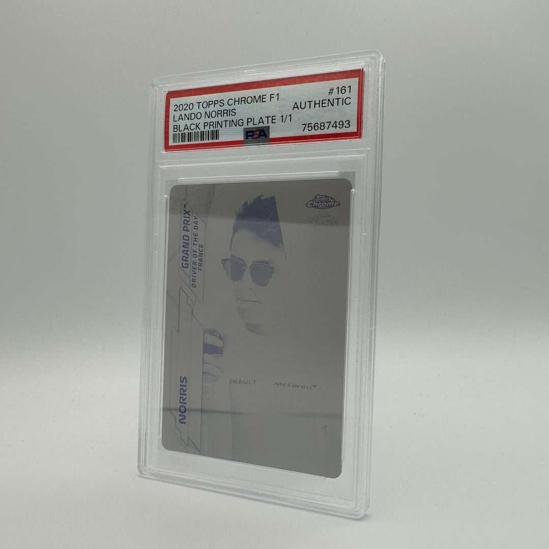 PSA Authentic - 1/1  Lando Norris #161 - Black Printing Plate - Chrome 2020