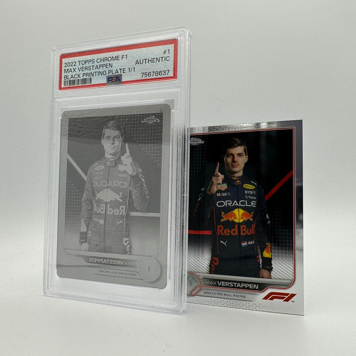 1/1 Max Verstappen #1 - 2022 Chrome - Black Printing Plate