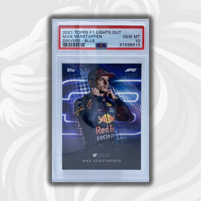 PSA 10 - 13/99 Max Verstappen - Drivers -  Blue Parallel