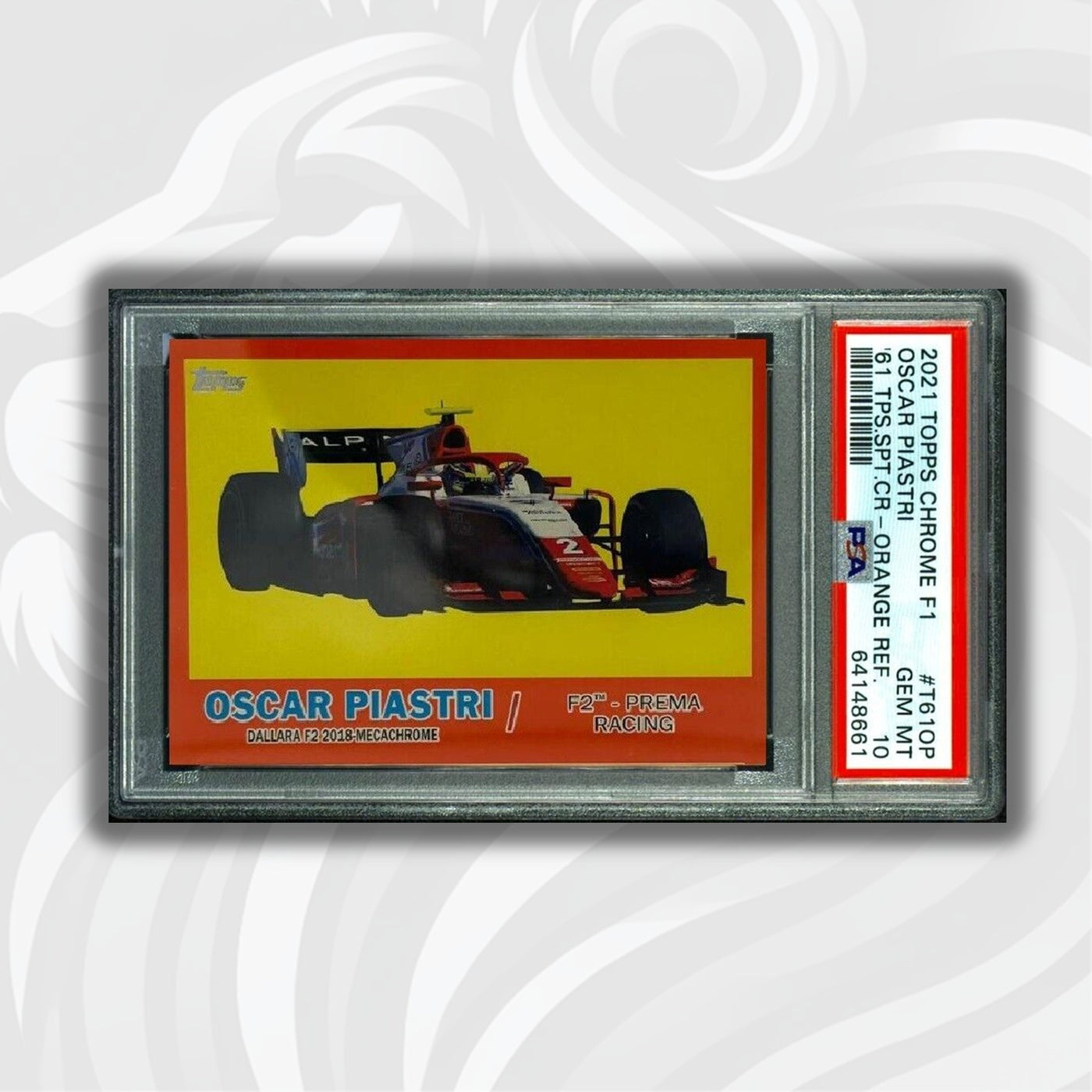 PSA 10 - 22/25 Oscar Piastri #T61OP - Orange - 2021 Topps Chrome F1 - POP3