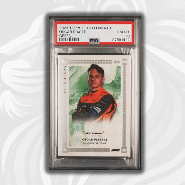 PSA 10 - 40/99 - Oscar Piastri - Green - 2023 Eccellenza