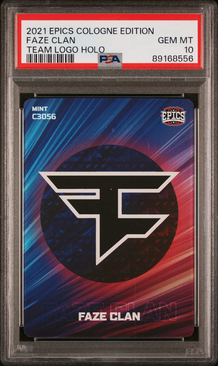 PSA 10 - Faze Clan #C3056 - Team Logo Holo - 2021 Epics Cologne Edition