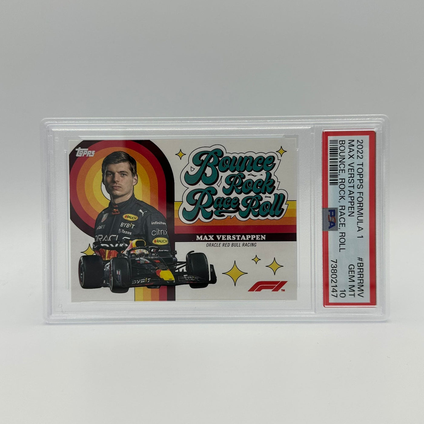 PSA 10 - Max Verstappen - Bounce, Rock, Race, Roll #BRRRMV - POP 26 –  Authenticsgg