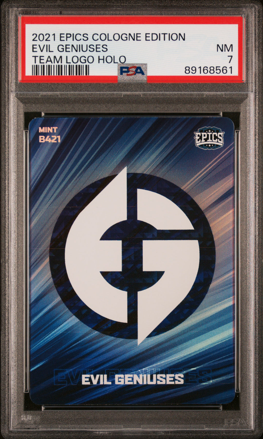 PSA 7 - Evil Geniuses #B421 - Team Logo Holo - 2021 Epics Cologne Edition