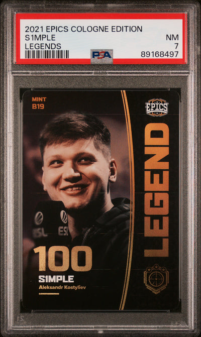 PSA 7 - S1mple #BB19 - Legends - 2021 Epics Cologne Edition
