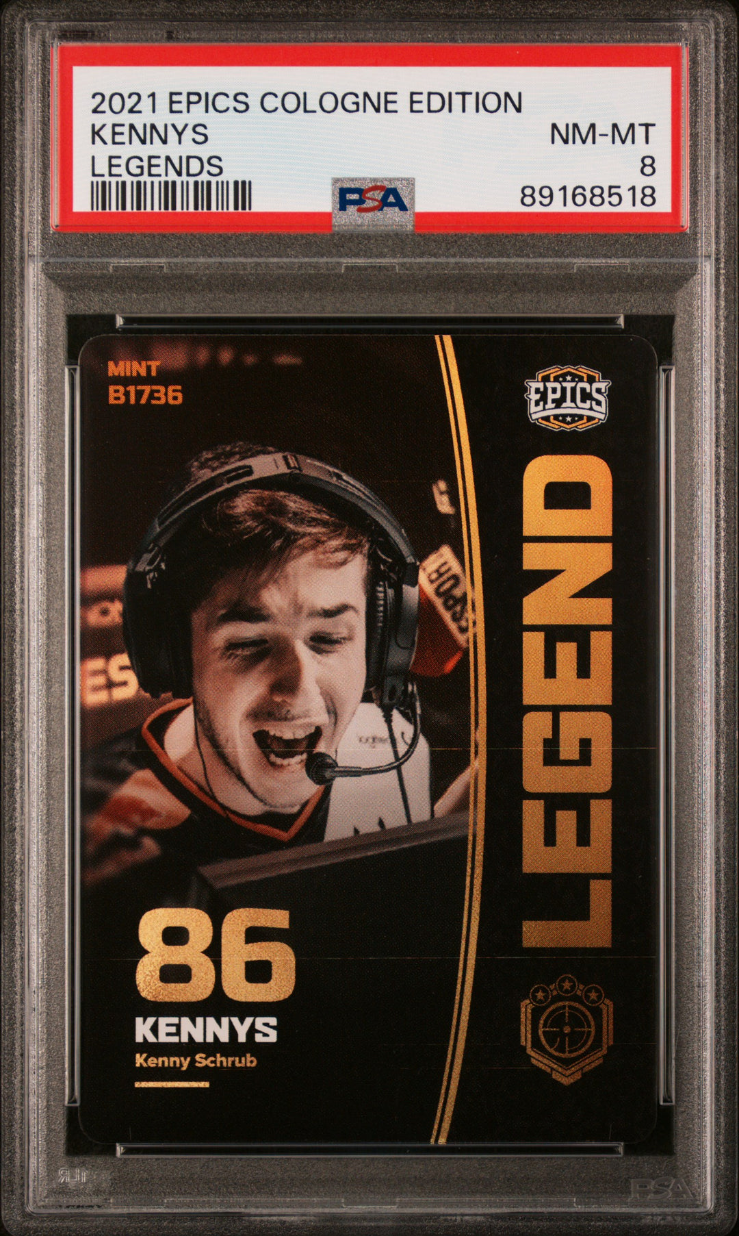 PSA 8 - Kennys #B1736 - Legends - 2021 Epics Cologne Edition