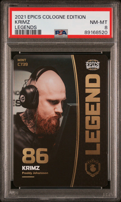 PSA 8 - Krimz #C739 - Legends - 2021 Epics Cologne Edition