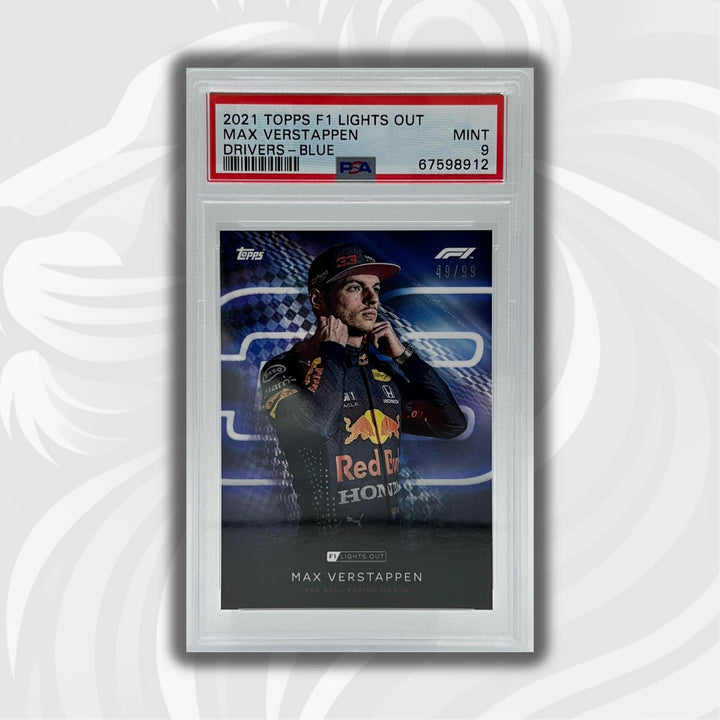 PSA 9 - 49/99 Max Verstappen - Drivers -  Blue Parallel