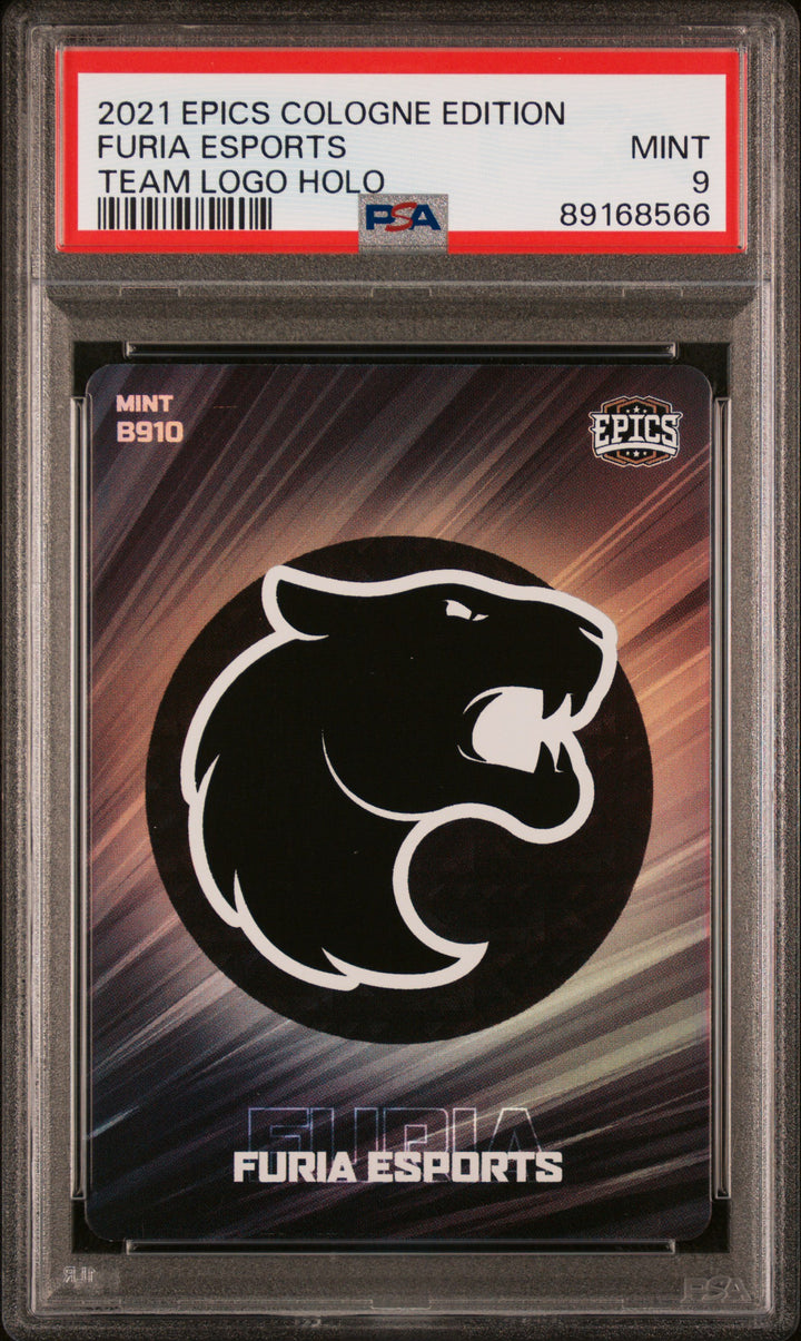 PSA 9 - Furia Esports #B910 - Team Logo Holo - 2021 Epics Cologne Edition