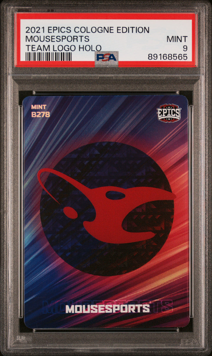 PSA 9 - Mousesports #B278 - Team Logo Holo - 2021 Epics Cologne Edition