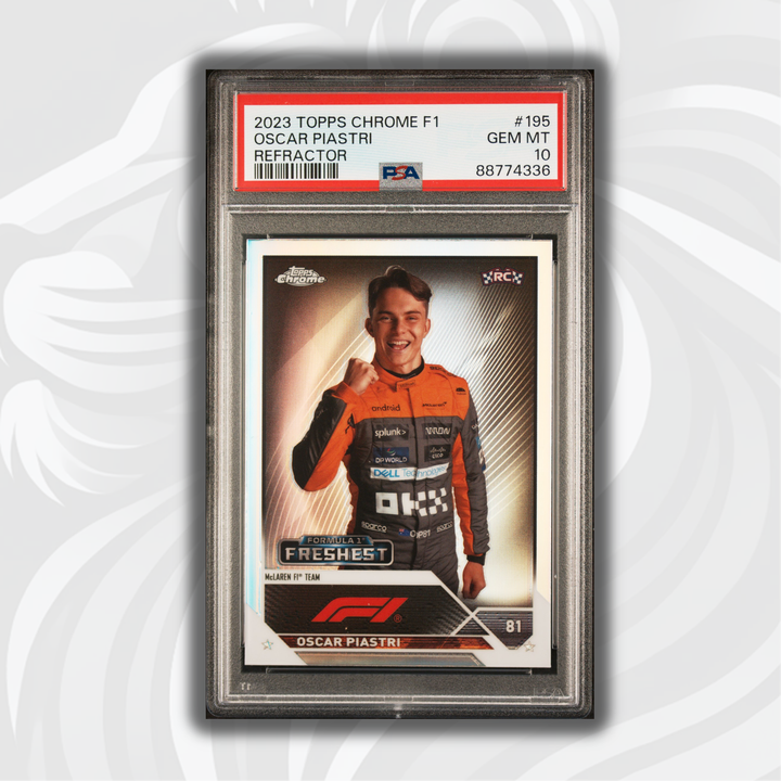 PSA 10 - Oscar Piastri #195 - Refractor - 2023 Topps Chrome - Rookie Card