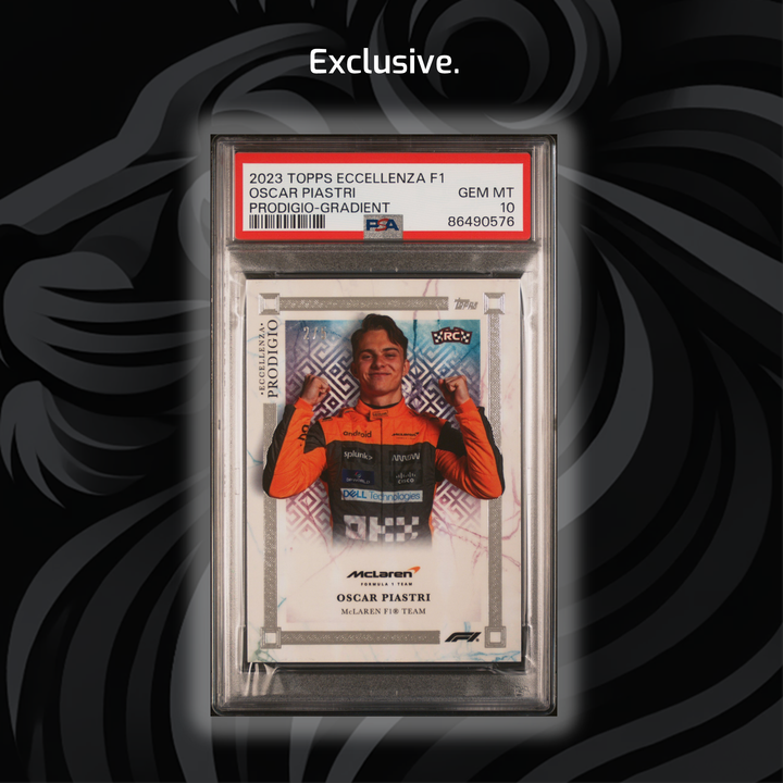 PSA 10 - 2/5 Oscar Piastri - 2023 Eccellenza Prodigio - Gradient - Rookie Card
