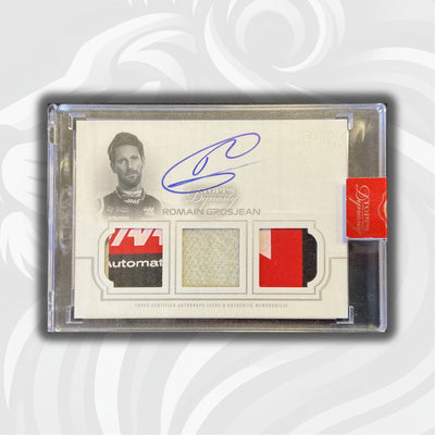 03/10  Romain Grosjean #TRA-RG – 2020 Topps Dynasty F1 – Triple Relic Autograph