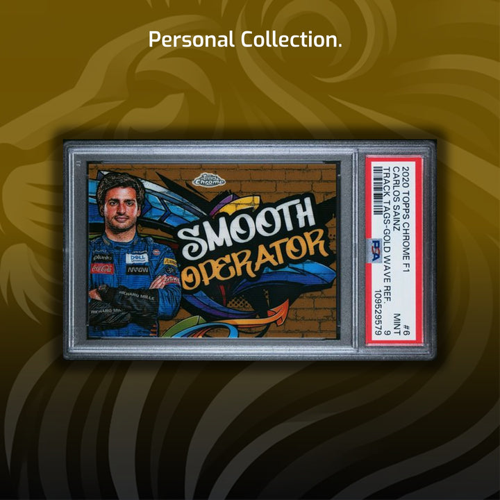 PSA 9 - 24/50 Carlos Sainz #TT-6 - Smooth Operator - Gold Wave - 2020 Topps Chrome F1