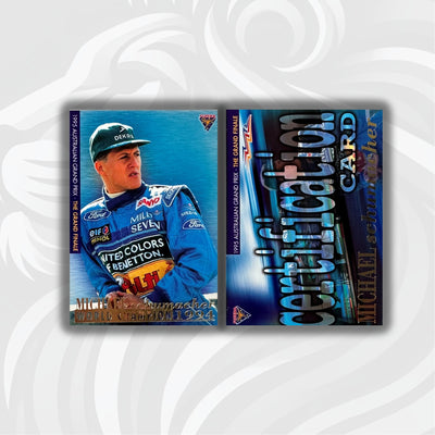 Futera 1995 - Michael Schumacher /500 - 1st World Championship + Certification Card