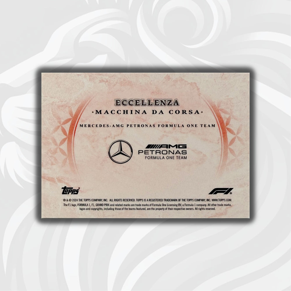 PSA - 05/10 Mercedes-AMG Petronas Formula One Team - 2024 Topps Eccellenza - Macchina Da Corsa - Back
