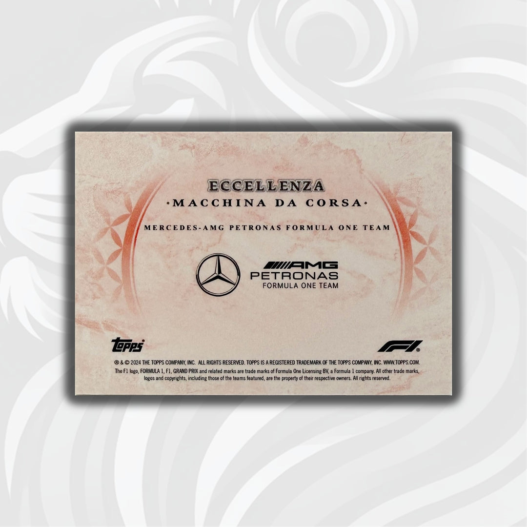 PSA - 05/10 Mercedes-AMG Petronas Formula One Team - 2024 Topps Eccellenza - Macchina Da Corsa - Back