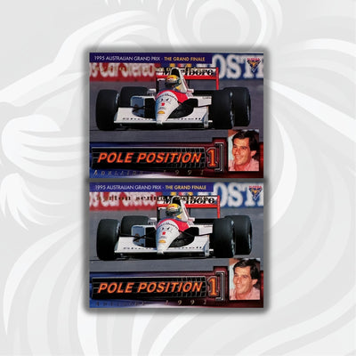 Futera 1995 - #PP7 Rare Mclaren Reprint + Original Lotus Print - Ayrton Senna