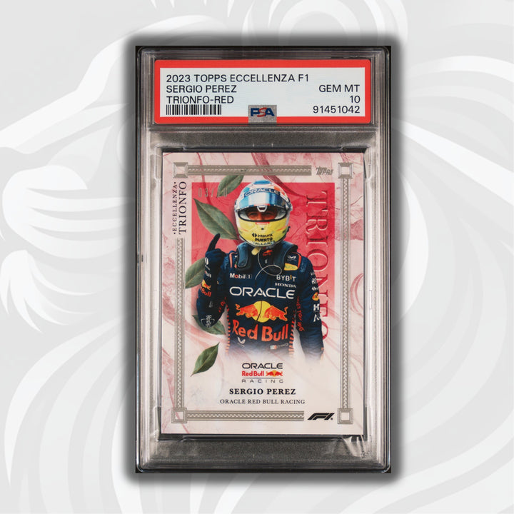 PSA 10 - 03/10 - Sergio Perez - Red - 2023 Eccellenza Trionfo