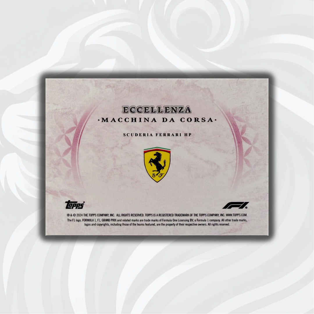 PSA - 31/75 Scuderia Ferrari HP - 2024 Topps Eccellenza - Macchina Da Corsa - Back