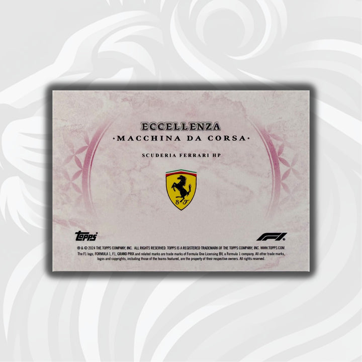 PSA - 31/75 Scuderia Ferrari HP - 2024 Topps Eccellenza - Macchina Da Corsa - Back