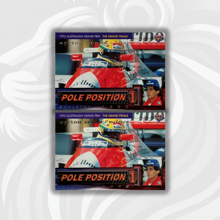Futera 1995 /3000 - #PP6 -Rare Mclaren Reprint + Original Lotus Print - Ayrton Senna