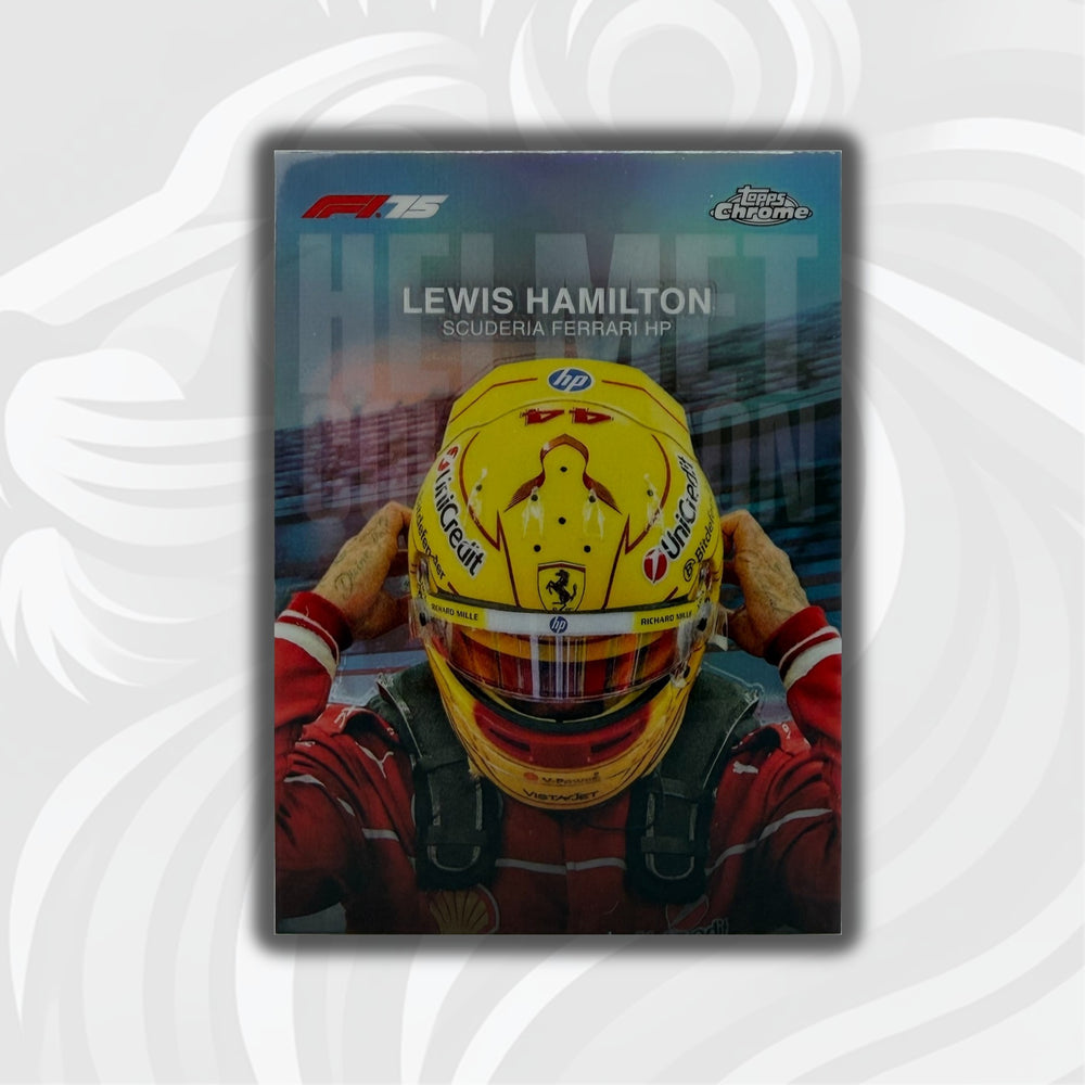 Lewis Hamilton #HC-2 - 2025 Topps Chrome F1 - Helmet Collection - Front