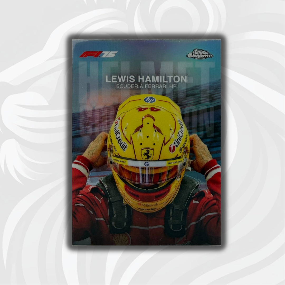Lewis Hamilton #HC-2 - 2025 Topps Chrome F1 - Helmet Collection - Front