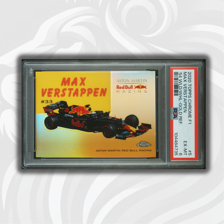 PSA 6 - 31/50 Max Verstappen #54W-5 - Gold  - 2020 Topps Chrome F1