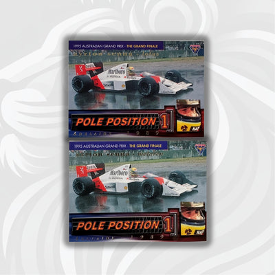Futera 1995 - #PP5 -Rare Mclaren Reprint + Original Lotus Print - Ayrton Senna