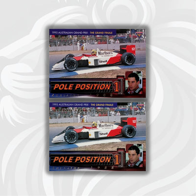 Futera 1995 - #PP4 -Rare Mclaren Reprint + Original Lotus Print - Ayrton Senna