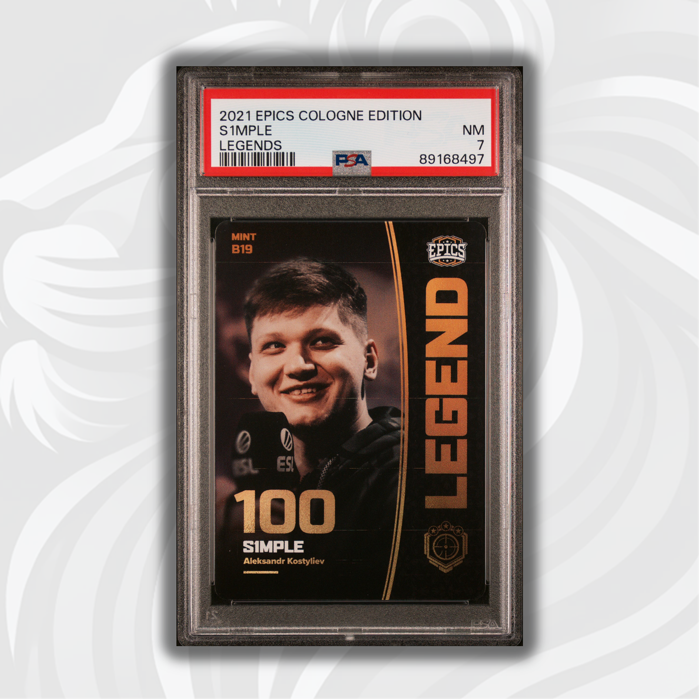 PSA 7 - S1mple #BB19 - Legends - 2021 Epics Cologne Edition