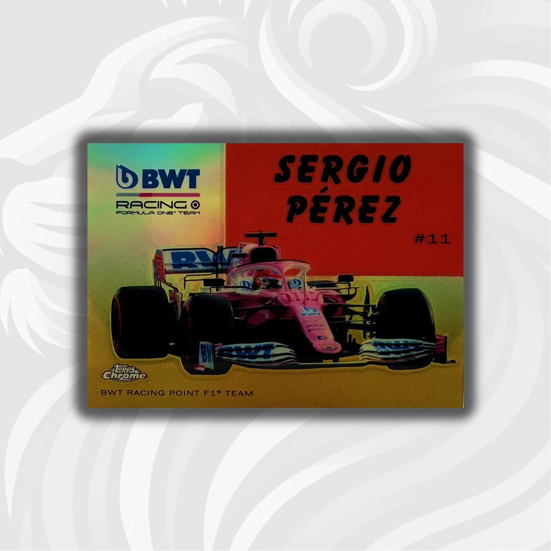 Sergio Perez 2023 Topps Formula 1 F1 Chrome Purple Checker