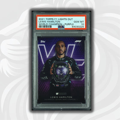 PSA 10 - 13/25 Lewis Hamilton - Driver World Champion - Purple Parallel