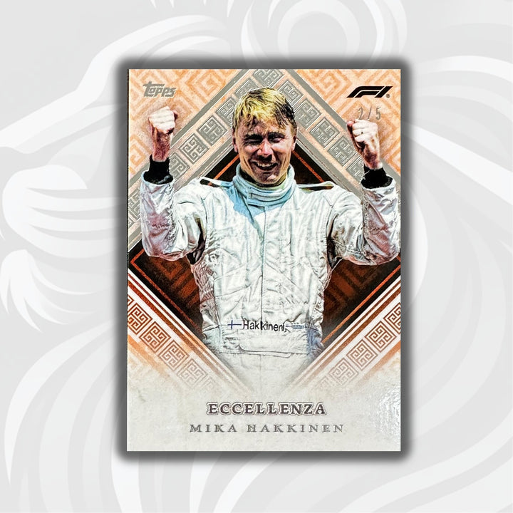 2/5 Mika Hakkinen - Veterano - Orange - 2024 Topps Eccellenza F1