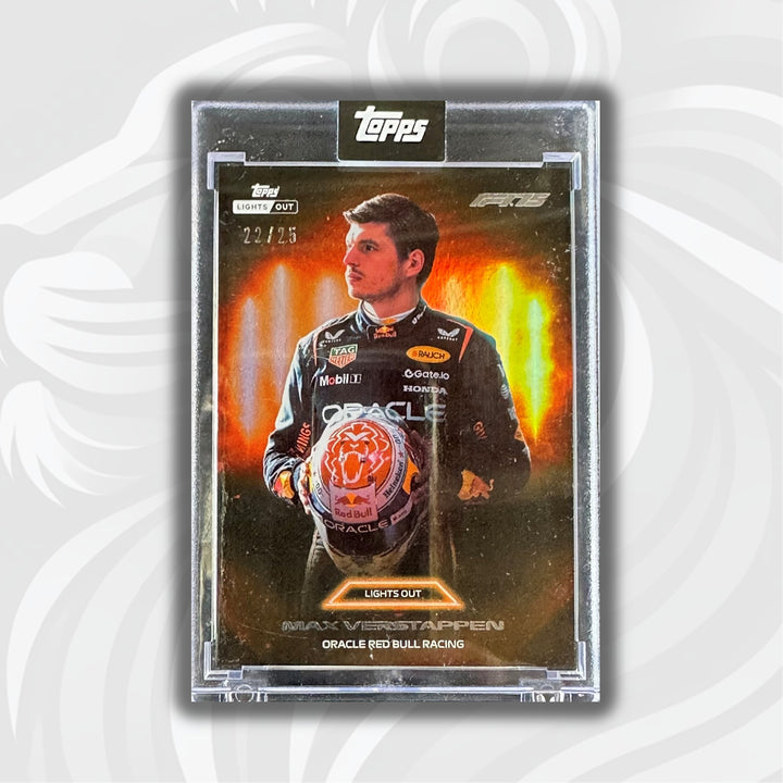 22/25 Orange - Max Verstappen - 2025 Topps Lights Out - Helmet