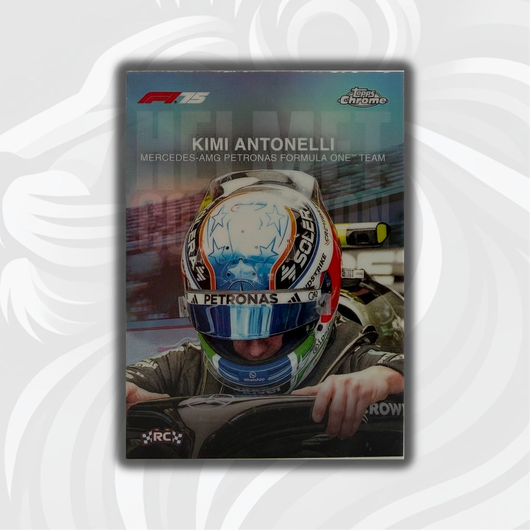 Kimi Antonelli #HC-1 - 2025 Topps Chrome F1 - Helmet Collection - Front