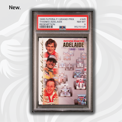 PSA 8 - 2747/3000 Thanks Adelaide #WR - 1995 Futera F1 Grand Prix - Redemption