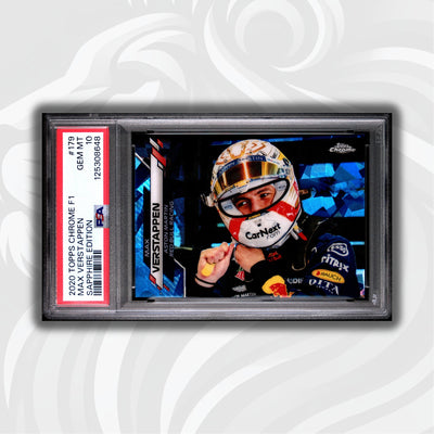 PSA 10 - Max Verstappen #179 - 2020 Topps Chrome F1 Sapphire Edition