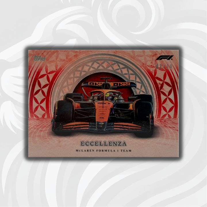PSA - 02/10 McLaren Formula 1 Team - 2024 Topps Eccellenza - Macchina Da Corsa - Front