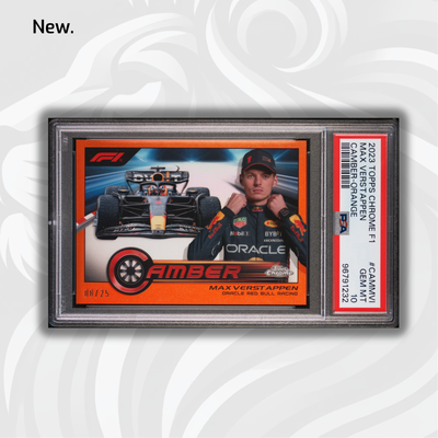 PSA 10 - 08/25 Max Verstappen #CAMMVI - Camber Orange - 2023 Topps Chrome F1
