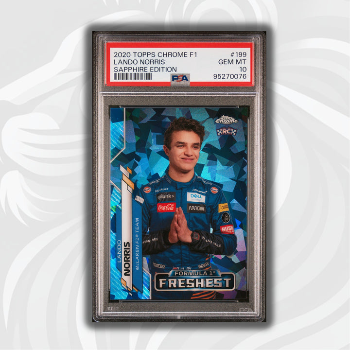 PSA 10 - Lando Norris #199 - Sapphire - 2020 Chrome - Rookie Card