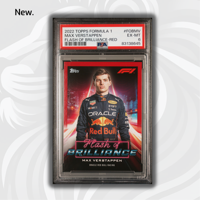 PSA 6 - 5/5 Max Verstappen #FOBMV - Red - 2022 Topps Formula 1