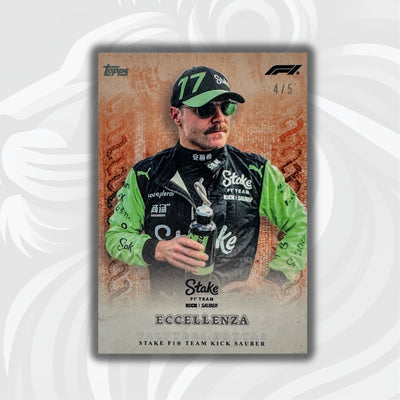 4/5 Valtterri Botas - La Passione - Orange - 2024 Topps Eccellenza F1
