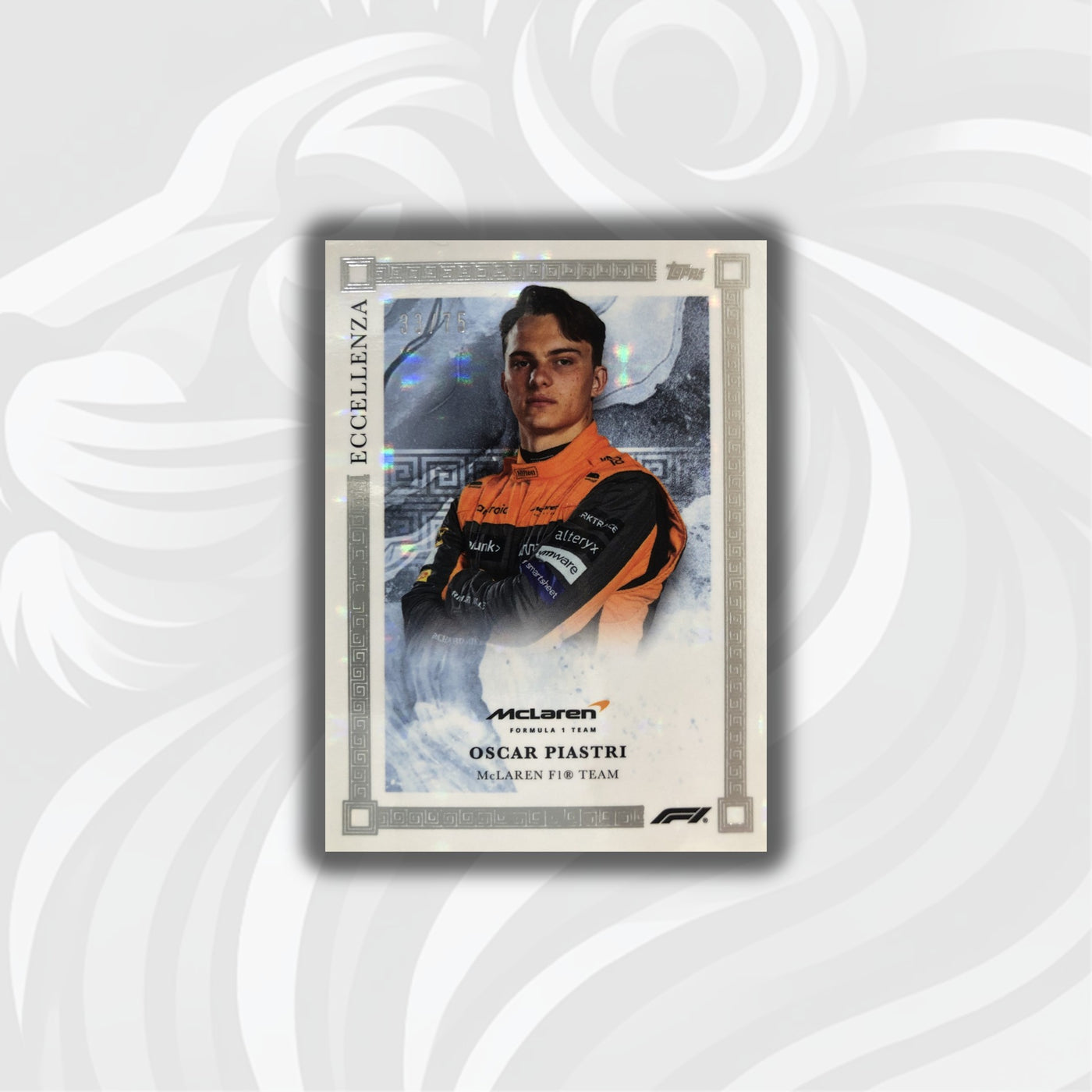 33/75 Oscar Piastri - Gray - 2023 Topps Eccellenza F1