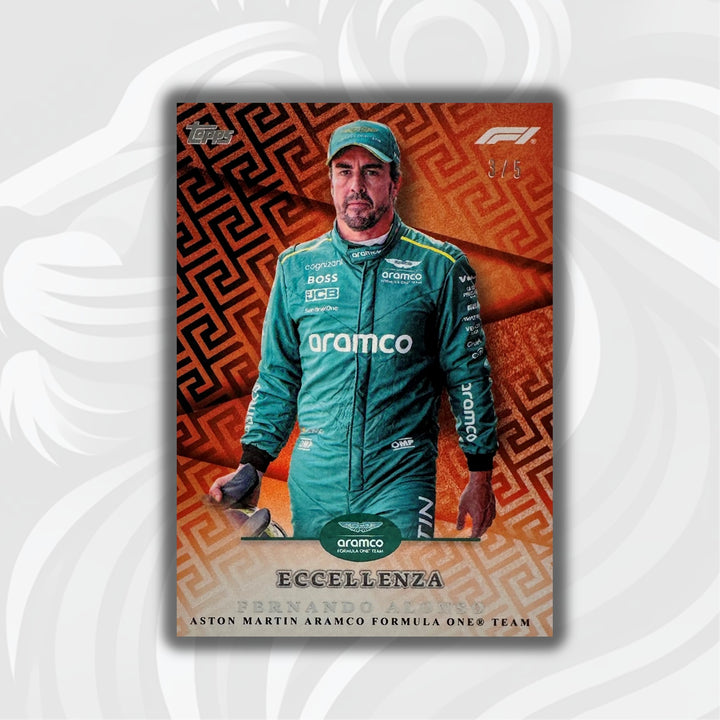 3/5 Fernando Alonso - Orange - 2024 Topps Eccellenza F1