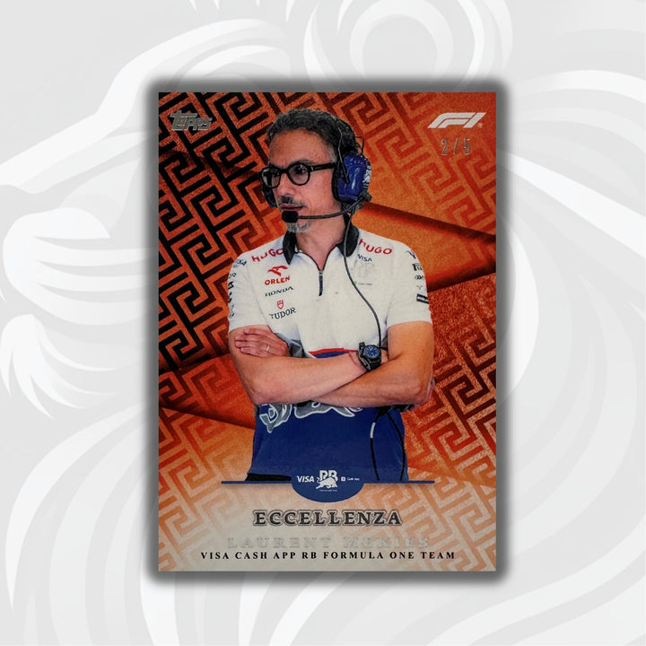 2/5 Laurent Mekies - Principal - Orange - 2024 Topps Eccellenza F1