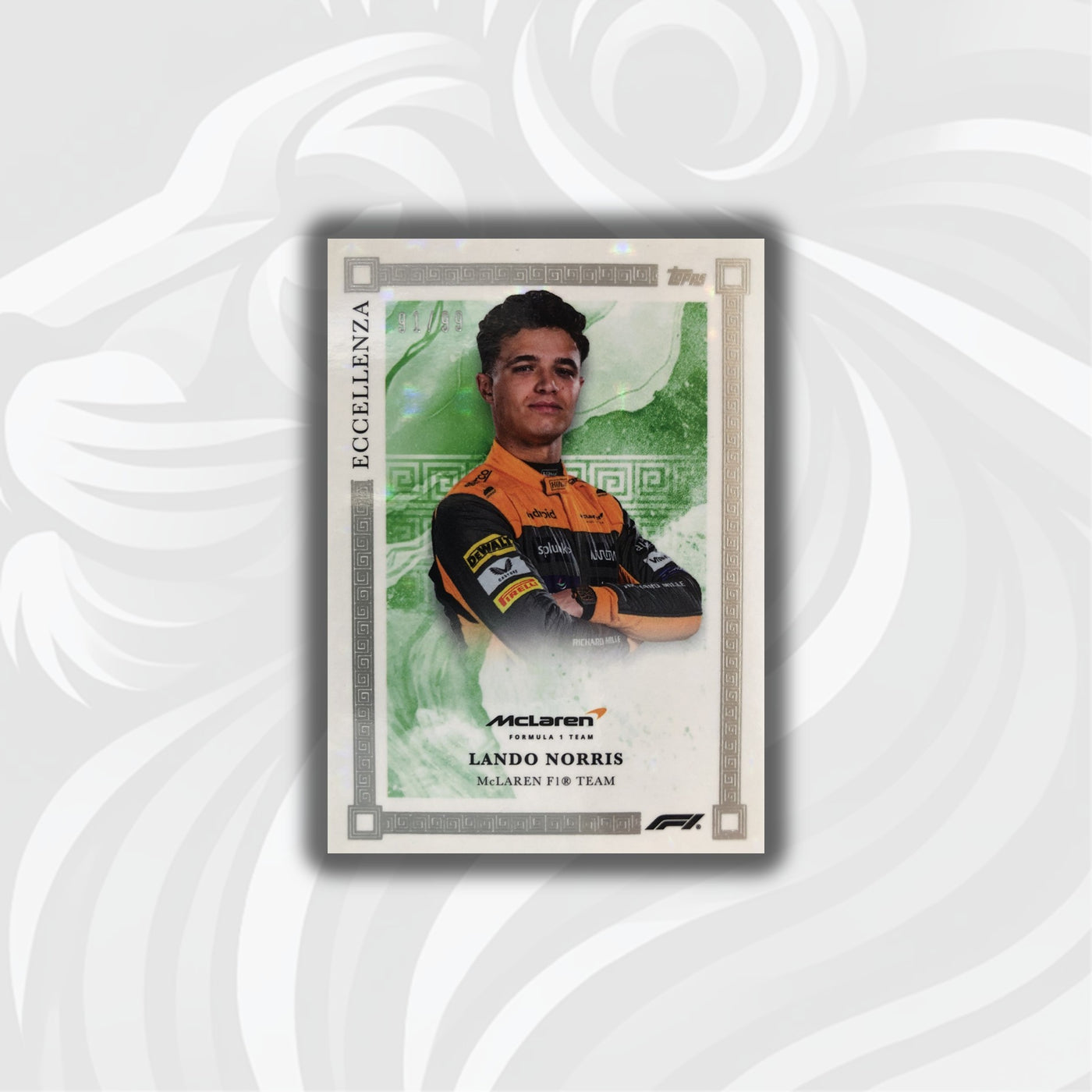 91/99 Lando Norris - Green - 2023 Topps Eccellenza